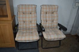 Pair of Folding Garden Armchair