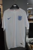 *Unofficial White Football Shirt with England Badge Size: XL