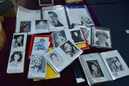 Signed Photograph Collection in Thirteen Albums; TV Stars, Singers, Actresses, etc.