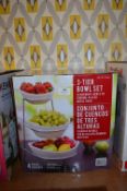 *Three Tier Fruit Bowl Set