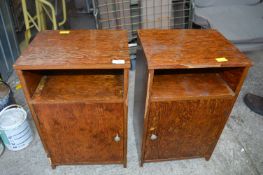 Pair of 1930's Bedside Cabinets