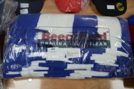 *6x Beachfield Blue & White Scarves