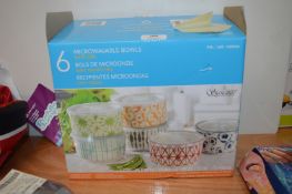*6pc Microwaveable Bowl Set