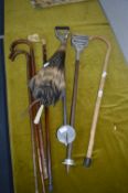 Vintage Walking Sticks, Umbrellas, Shooting Sticks