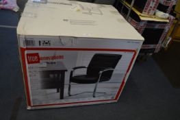 *True Innovations Black & Chrome Side Chair