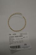*14k Gold Torchon Bangle ~2.2g (salvage)