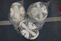 Three Premier All Weather Footballs