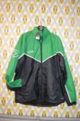 *Mitre Primero Rain Jacket in Black & Emerald Size: L