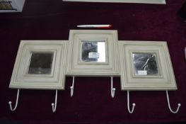 Triple Mirror Coat Rack