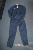 Nike Dry Fit Navy Football Top & Bottoms Size: L Youth