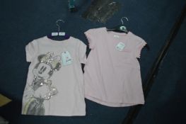 *Two Next Girls Pink T-Shirts Sizes: 7 and 8 Years
