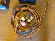 *Set of Oxyacetylene Welding Pipes, Gauges, and Flashbacks