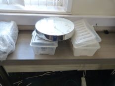 *Two Storage Boxes and a Quartz Wall Clock