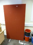 *Deep Red Office Partition