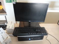 *HP Desktop Computer with Intel i5 Processor, Monitor, Keyboard and Mouse