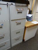 *Silverline Four Drawer Foolscap Filing Cabinet (grey)