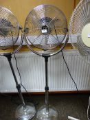 *Pedestal Fan (chrome)
