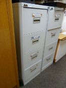 *Silverline Four Drawer Foolscap Filing Cabinet (grey)