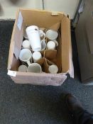 *Box of Porcelain Mugs