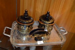 24k Gold Plated Greek Pottery