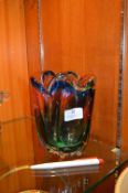 1970's Murano Glass Vase