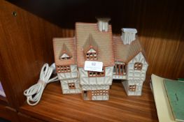 1970's Shelf Pottery Lamp