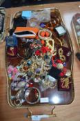 Tray Lot of Costume Jewellery