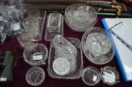 Collection of Glassware; Bowls, Jugs, etc.
