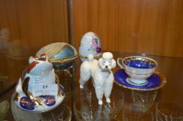 Crown Derby Toad (seconds), Beswick Poodle, Decora