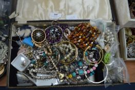 Box of Vintage Costume Jewellery etc.