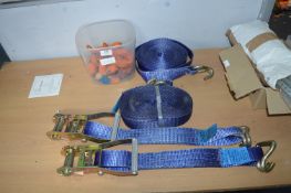 Pair of Large Ratchet Straps etc.