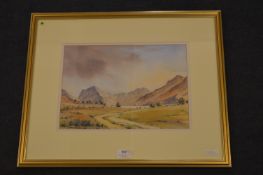 Framed Highland Watercolour Study by Mike Ekyer