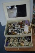 Vintage Jewellery Box and Contents