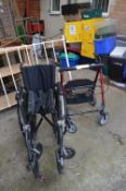 Inlaid Walking Carriage plus Folding Wheelchair