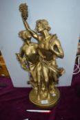 Gold Painted Statuette