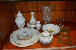 Assorted Pottery by Worcester, Aynsley, etc. plus