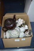 Assorted Pottery, Teapots, etc.