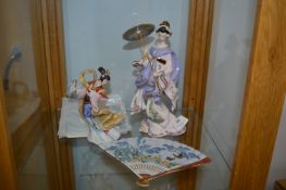 Two Bradford Exchange Japanese Figure in the Silke