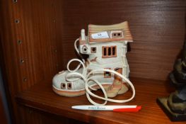 1970's Shelf Pottery Boot Lamp