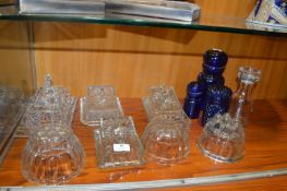 Jelly Moulds, Cheese Dishes and Glass Storage Jars