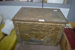 Brass Coal Box