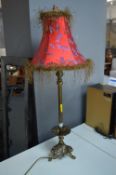 Brass Table Lamp with Shade