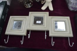 Triple Mirror Coat Rack