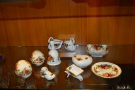 Royal Albert Old Country Rose Eggs, Bell, Pomander