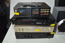 Assorted Amplifiers; Marantz, Harman, Toshiba, and