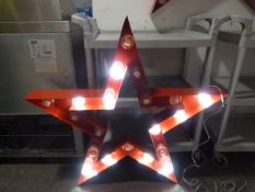 *Large Flashing Metal Christmas Star ~100cm wide