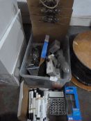 *Box Containing Calculator, Tape Dispenser, Stapler, etc.