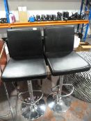 *2 Black Gas-Lift Chairs