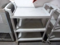*Three Tier Plastic Trolley