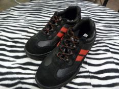*Size: 5 Black Steel Toe-Cap Shoes